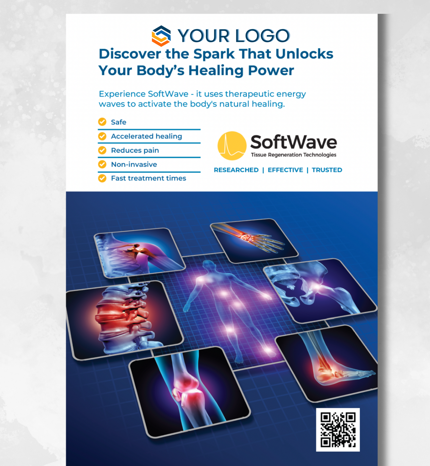 8.5"x 5.5" Custom SoftWave Postcard: Discover the Spark