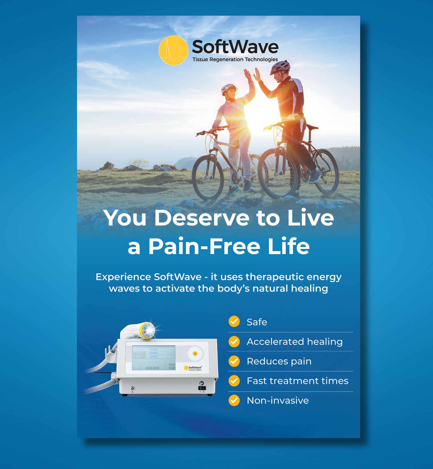 16" x 24" Poster: You Deserve a Pain-Free Life (Design 1)