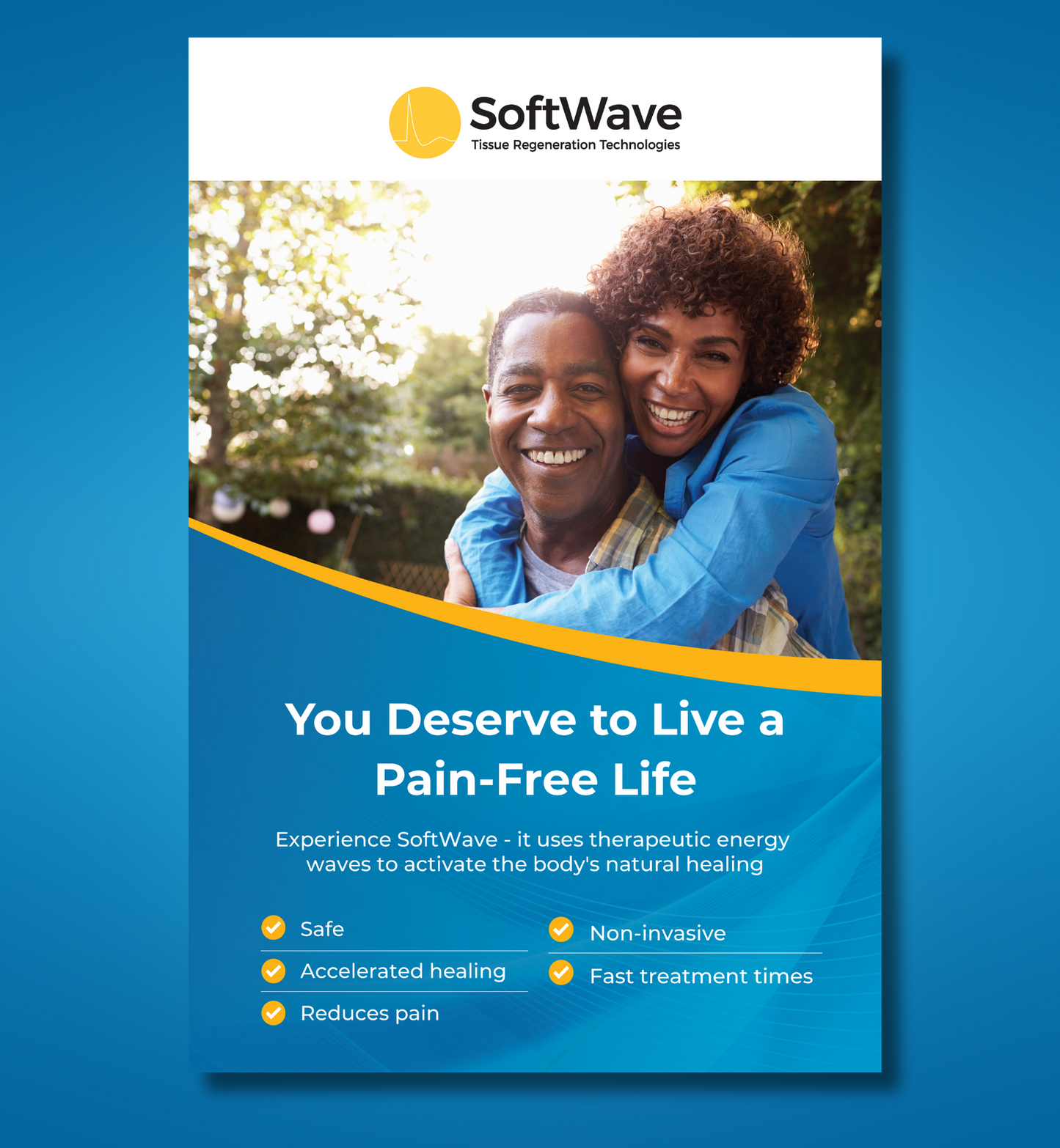 16" x 24" Poster: You Deserve a Pain-Free Life (Design 2)