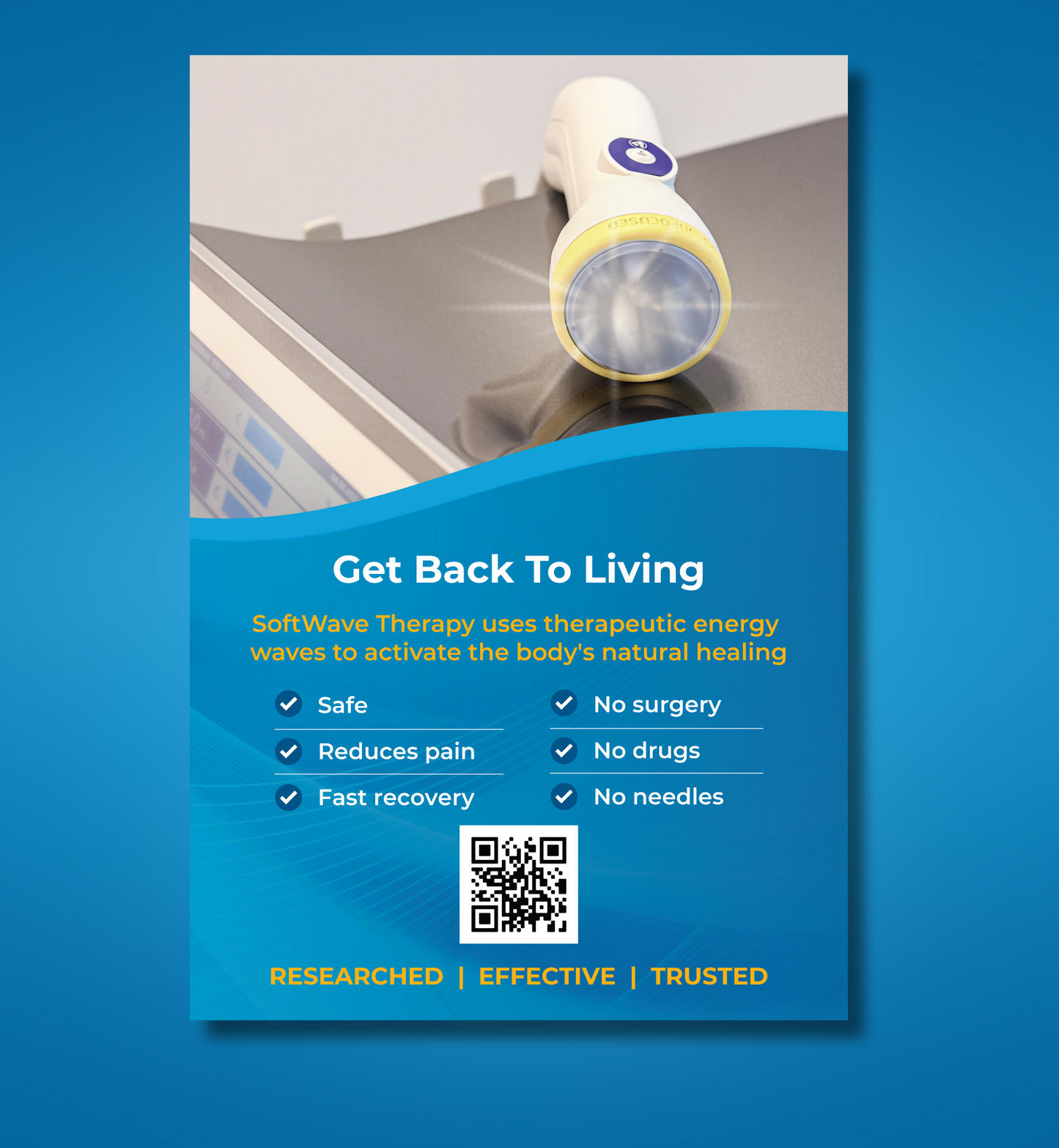 16" x 24" Poster: Get Back to Living (Design 3)
