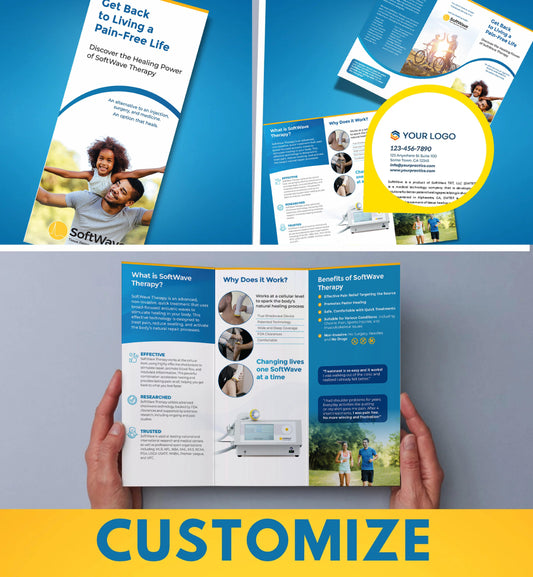 8.5" x 11" Custom Softwave Trifold Brochure: Get Back to Living