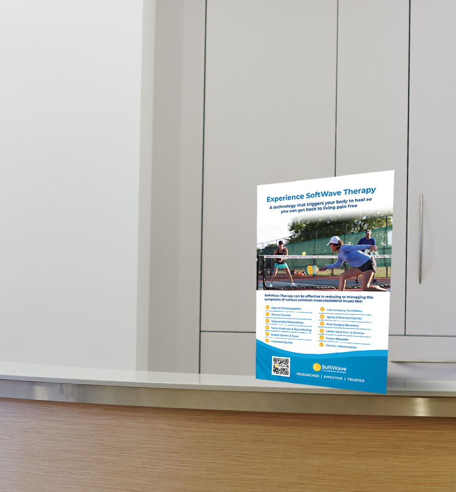 11" x 17" Easel-Back Poster: Experience Softwave Therapy