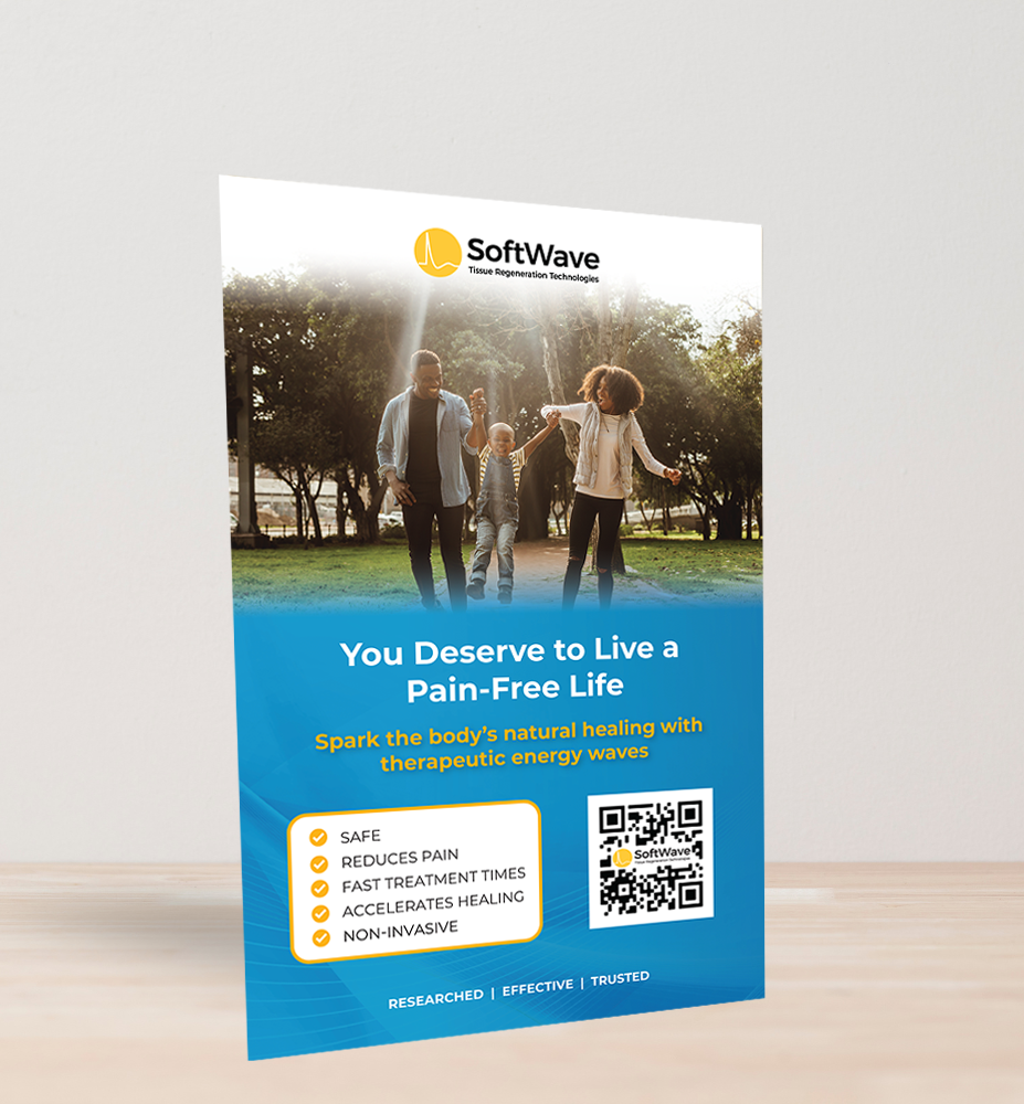 11" x 17" Easel-Back Poster: You Deserve a Pain-Free Life