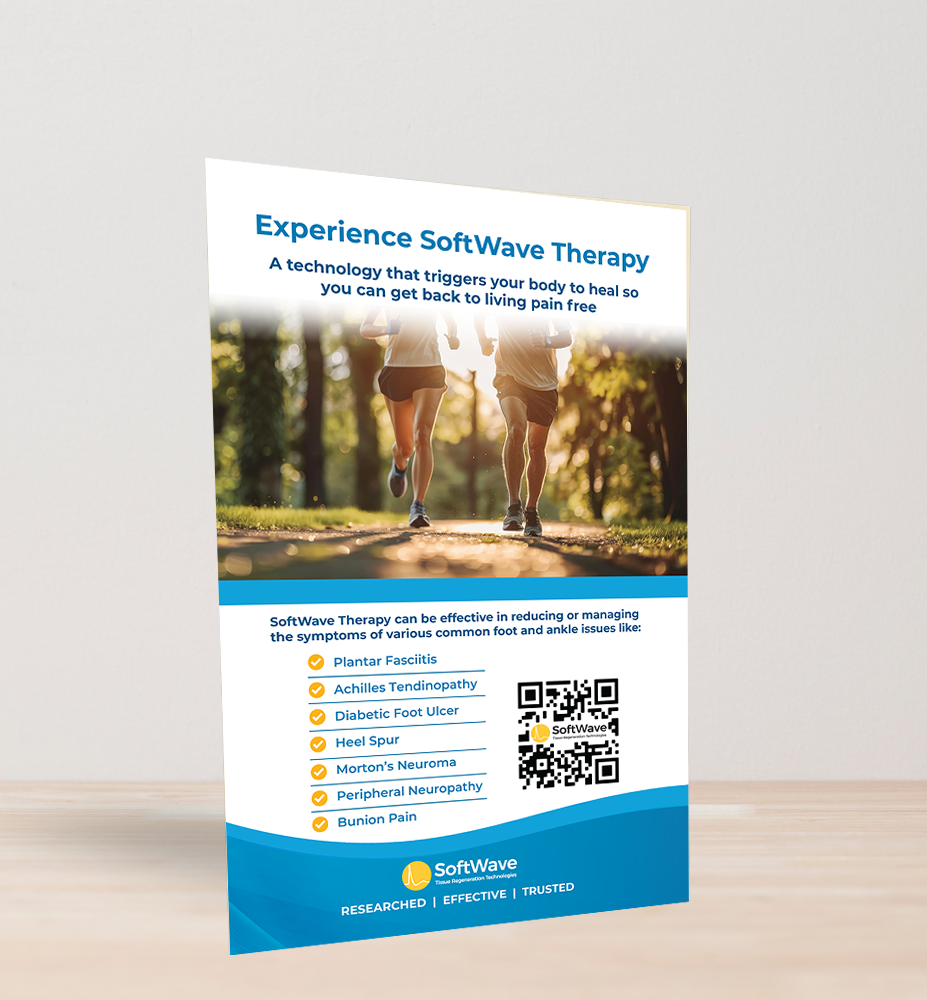 11" x 17" Easel-Back Poster: Experience Softwave (Podiatry)