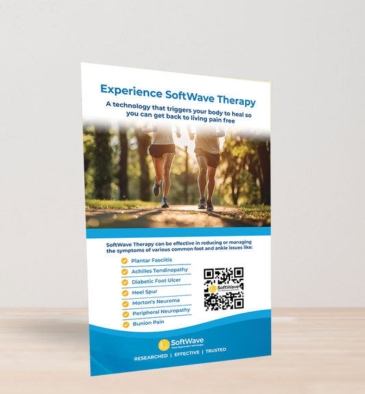 11" x 17" Easel-Back Poster: Experience Softwave (Podiatry)