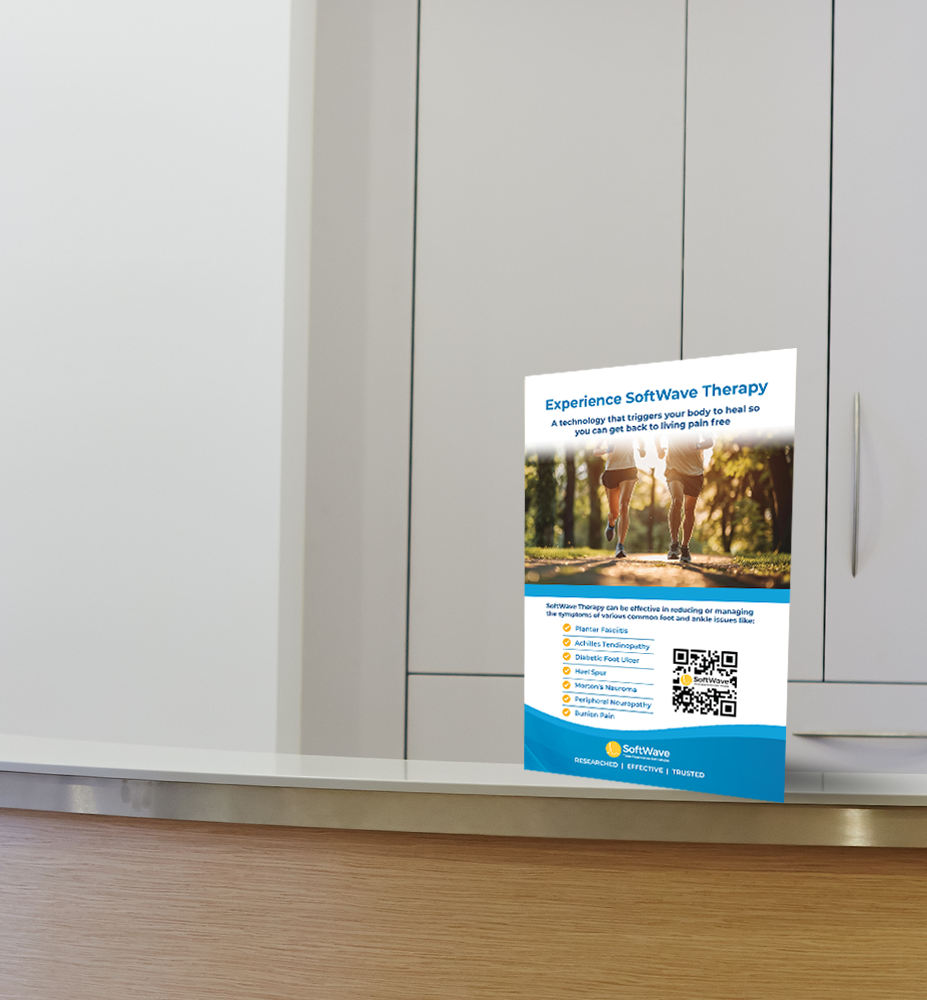 11" x 17" Easel-Back Poster: Experience Softwave (Podiatry)