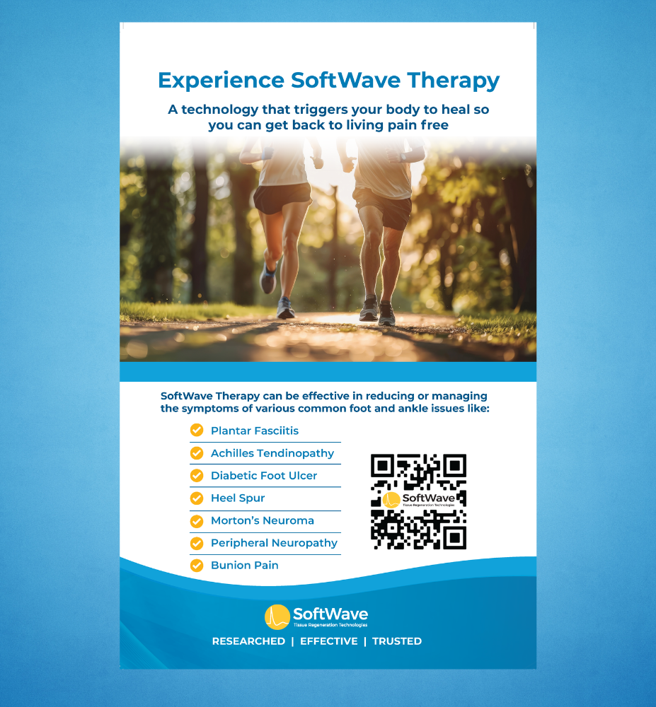11" x 17" Easel-Back Poster: Experience Softwave (Podiatry)