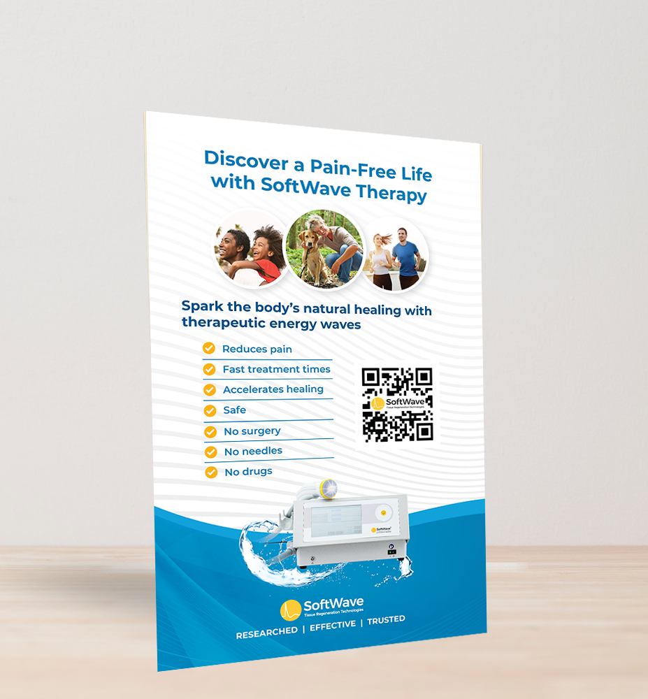 11" x 17" Easel-Back Poster: Discover a Pain-Free Life