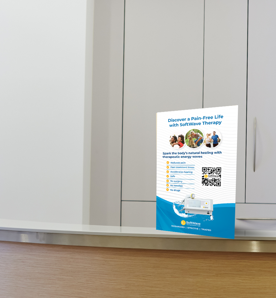 11" x 17" Easel-Back Poster: Discover a Pain-Free Life