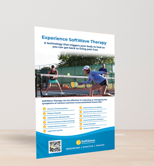11" x 17" Easel-Back Poster: Experience Softwave Therapy