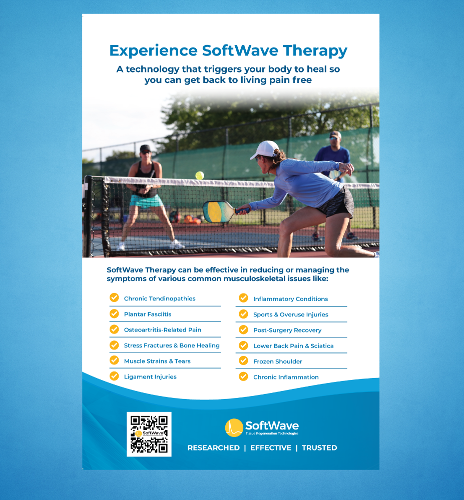 11" x 17" Easel-Back Poster: Experience Softwave Therapy