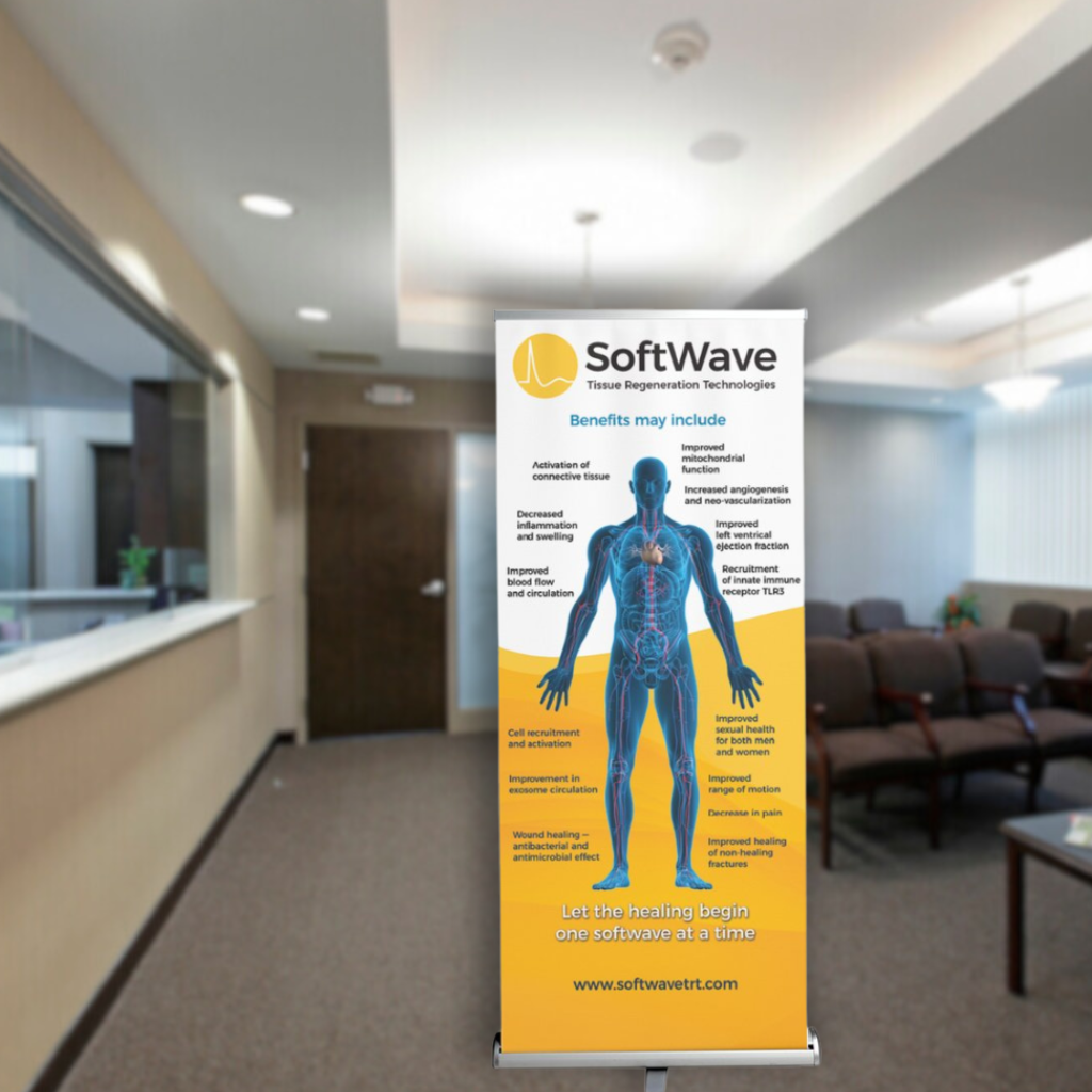 34"x81" Customized SoftWave Retractable Banner Stand