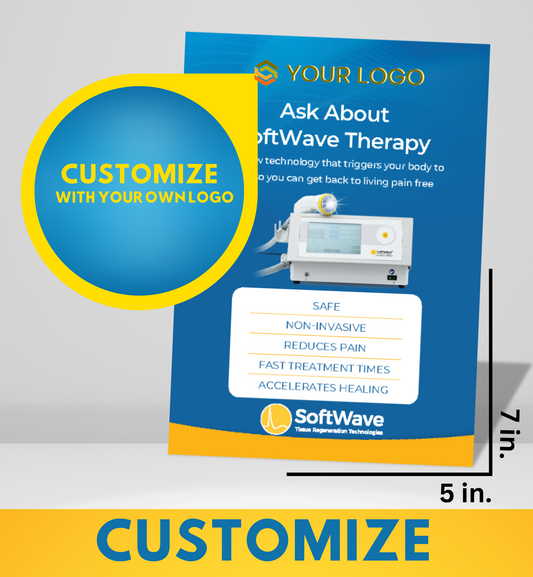 7" x 5" Custom SoftWave Postcard: Ask About SoftWave Technology (Design 1-Customizable)