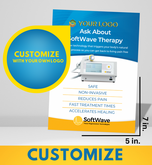 7" x 5" Custom SoftWave Postcard: Ask About SoftWave Technology (Design 3-Customizable)