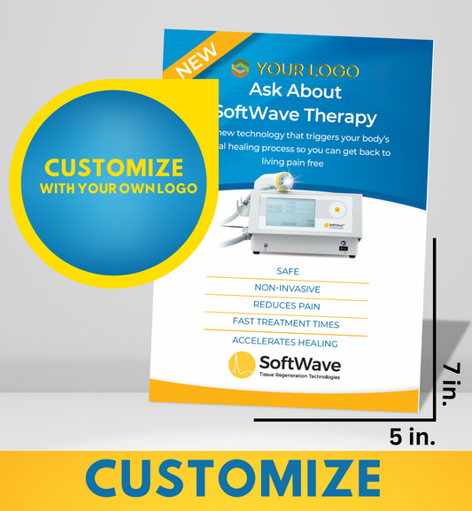 7" x 5" Custom SoftWave Postcard: Ask About SoftWave Technology (Design 4-Customizable)