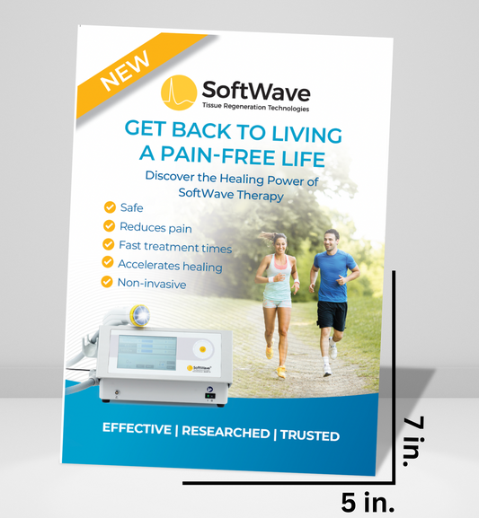 7" x 5" SoftWave Postcard: Get Back to Living a Pain-Free Life (Design 1)