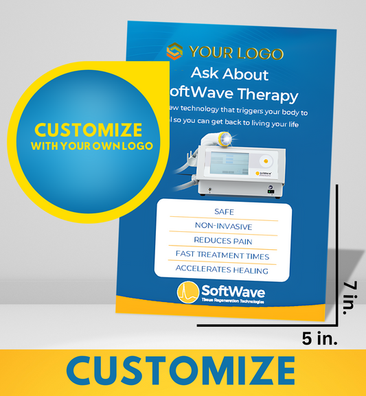 7" x 5" Custom SoftWave Postcard: Ask About SoftWave Technology (Design 5-Customizable)