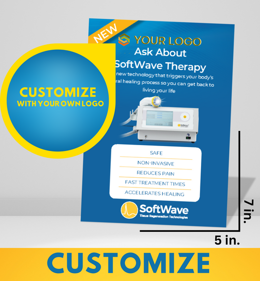 7" x 5" Custom SoftWave Postcard: Ask About SoftWave Technology (Design 6-Customizable)