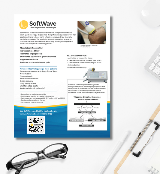 8.5" x 11" SoftWave Flyer: Informational Design 1