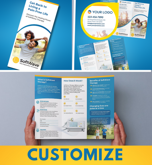 8.5" x 11" Custom Softwave Trifold Brochure: Get Back to Living