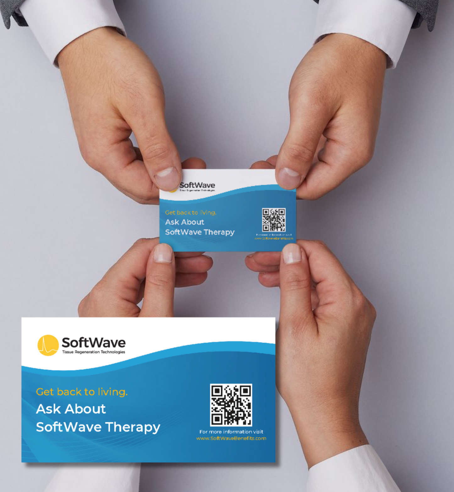 SoftWave Business Card: Get Back to Living