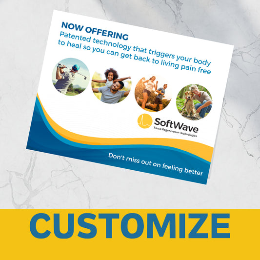 5.5" x 4.25" Introducing Now Offering SoftWave Postcard