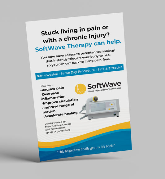 8.5" x 5.5" Half-Page Hand out Pain Management SoftWave