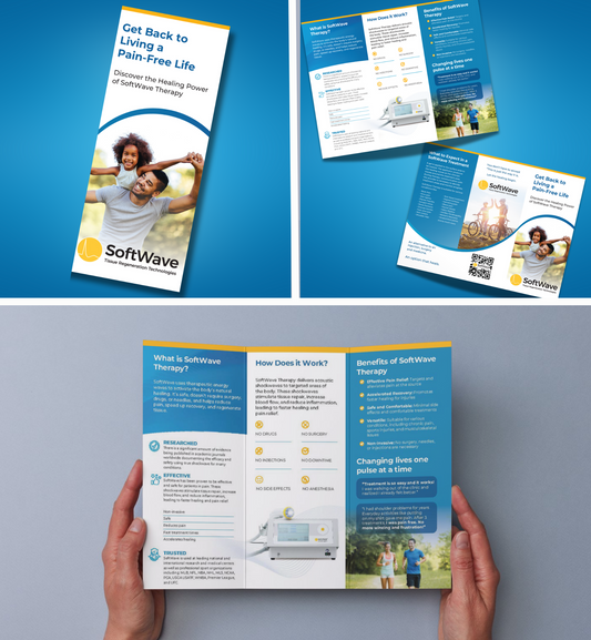 8.5" x 11" SoftWave Trifold Brochure: Get Back to Living - TB01