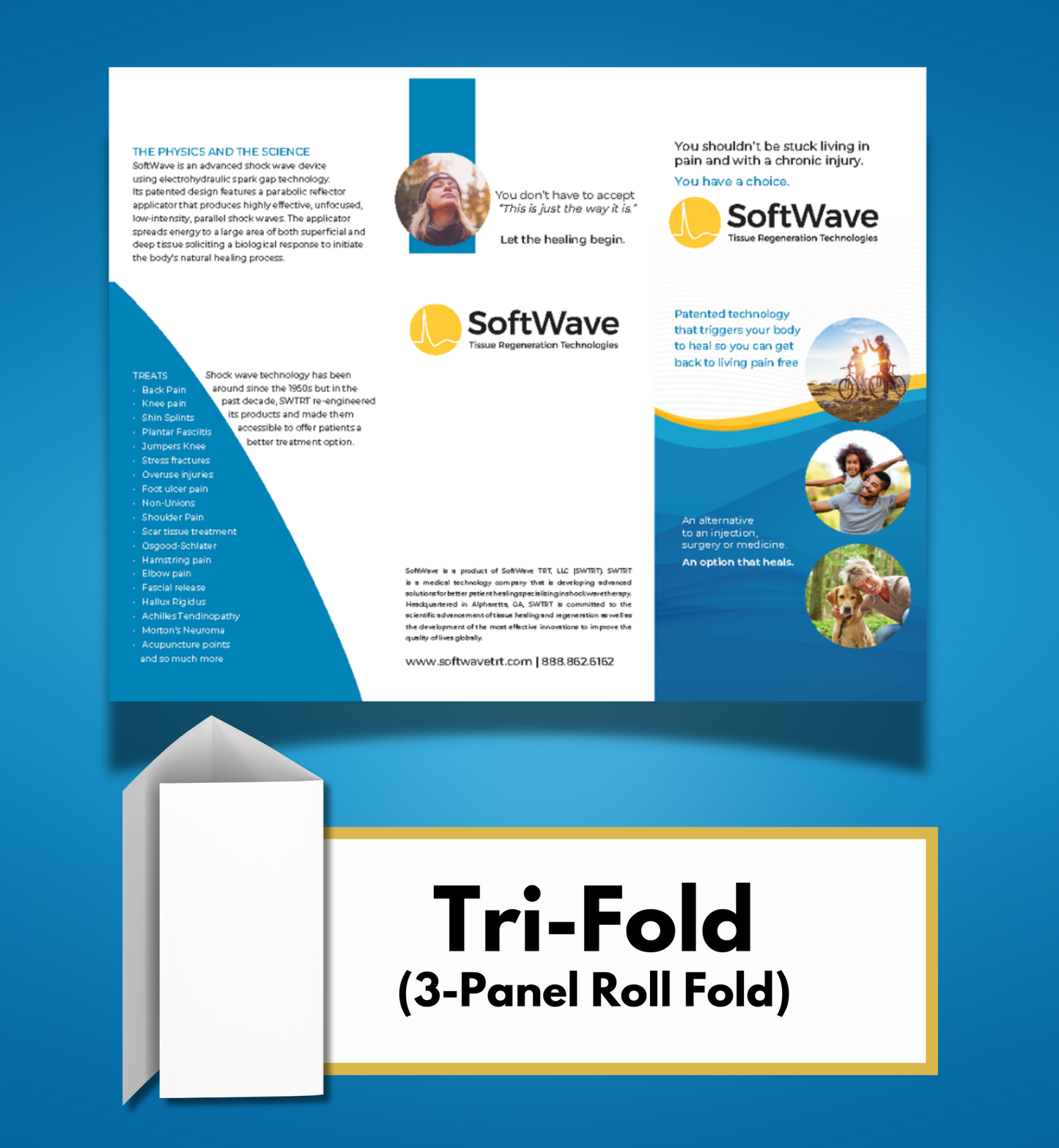 8.5" x 11" SoftWave Trifold Brochure: You Have a Choice